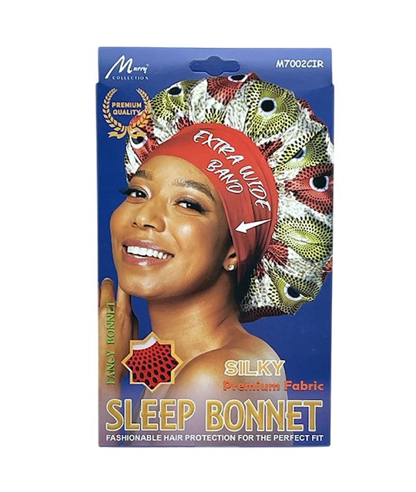 SILKY SLEEP EXTRA WIDE BAND BONNET M7002CIR Durags and Caps Asetena Pa
