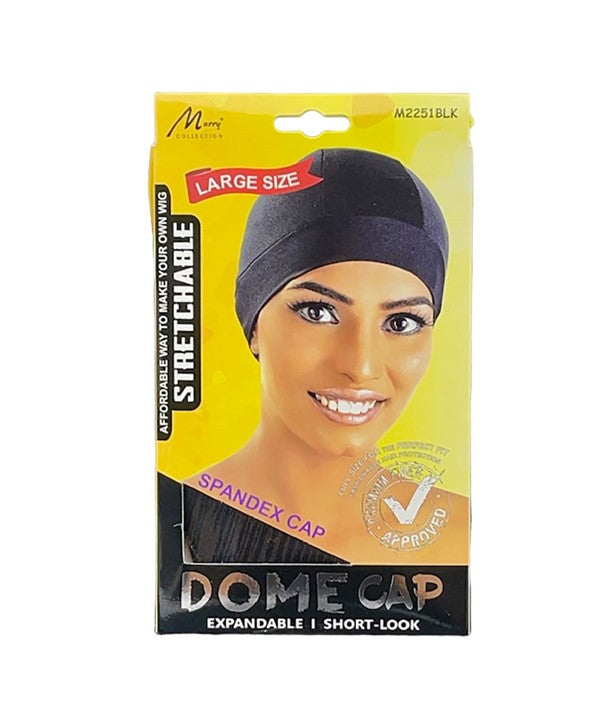 MURRY COLLECTION SPANDEX DOME CAP M2251BLK Durags and Caps Asetena Pa