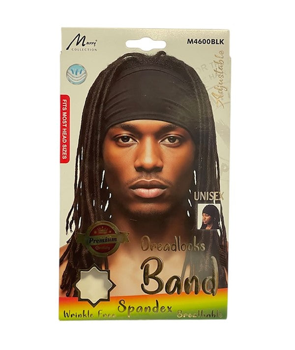 SPANDEX UNISEX DREADLOCKS BAND M4600BLK Durags and Caps Asetena Pa