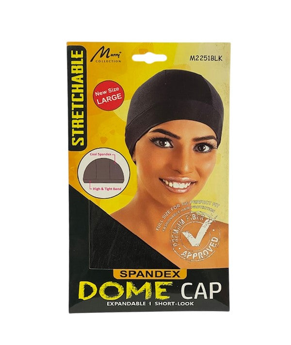 MURRY COLLECTION STRETCHABLE SPANDEX SOME CAP M2251 BLACK Large Durags and Caps Asetena Pa