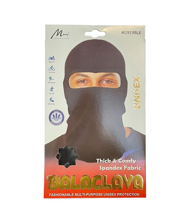 MURRY COLLECTION UNISEX BALACLAVA M1919BLK Durags and Caps Asetena Pa