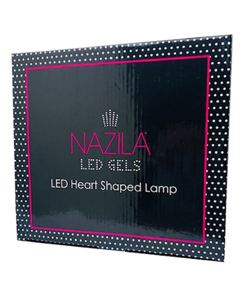 NAZILA LED GELS HEART SHAPE LAMP Color Black Salon Equipment Asetena Pa