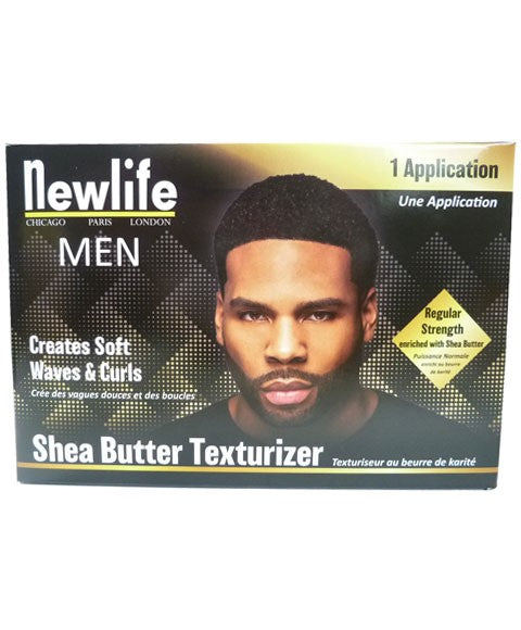 NEW LIFE MEN SHEA BUTTER TEXTURIZER 1 Application Color Regular Strength Relaxer n Texturizer Asetena Pa