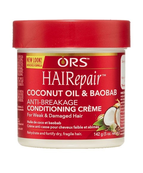 ORS HAIREPAIR COCONUT OIL AND BAOBAB ANTI BREAKAGE CREME 142 g (Pack of 3) Treatments Asetena Pa