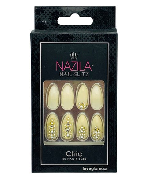 NAIL GLITZ LOVE GLAMOUR CHIC 20 Nails Nails Asetena Pa