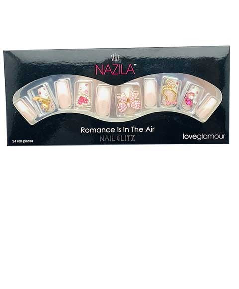 NAIL GLITZ LOVE GLAMOUR ROMANCE IS IN THE AIR 24 Nails Nails Asetena Pa