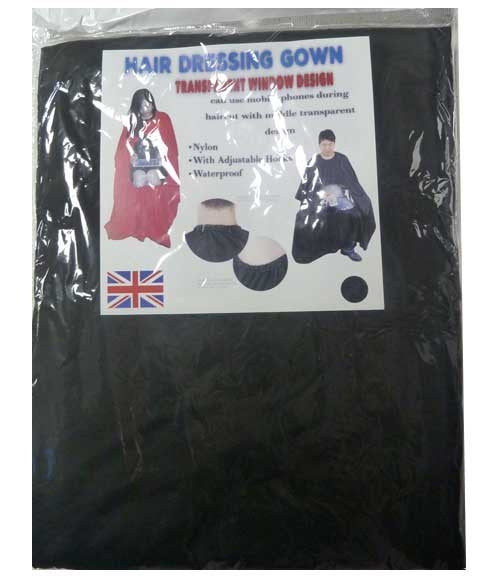 HAIR DRESSING TRANSPARENT WINDOW DESIGN GOWN Salon Accessories Asetena Pa