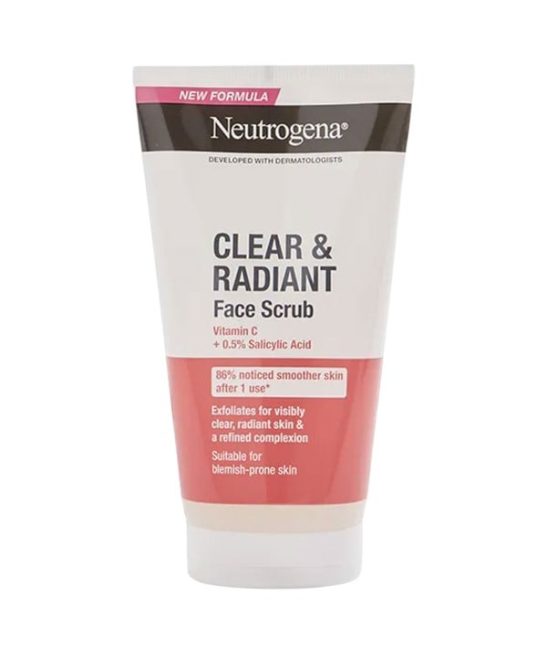 NEUTROGENA CLEAR AND RADIANT FACE SCRUB 150 ml Skin Wash Asetena Pa