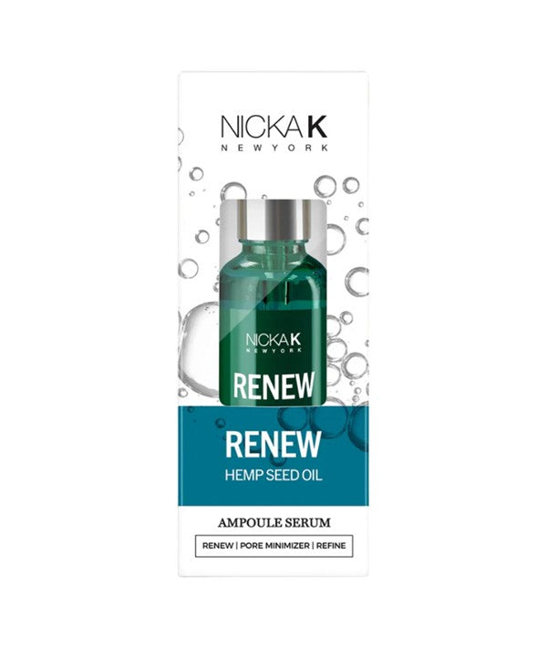 NICKA K RENEW HEMP SEED OIL AMPOULE SERUM 30 ML Skin Treatments Asetena Pa