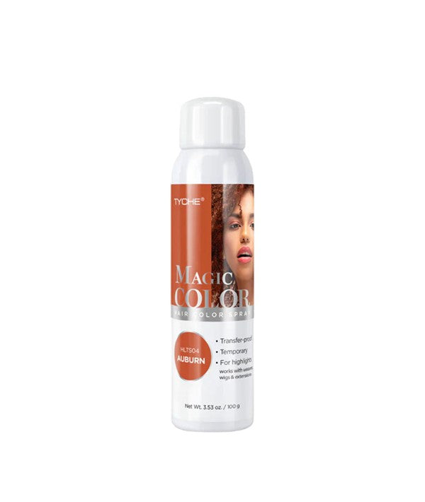 TYCHE MAGIC COLOR HAIR COLOR SPRAY AUBURN 100 g Hair Color Asetena Pa