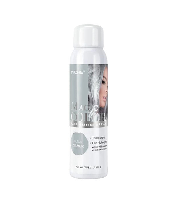 TYCHE MAGIC COLOR HAIR COLOR SPRAY SILVER 100 g Hair Color Asetena Pa