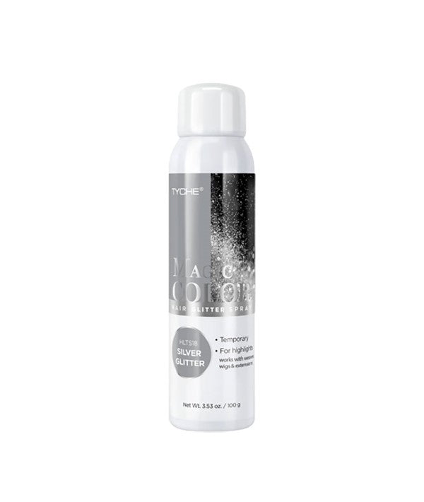TYCHE MAGIC COLOR HAIR GLITTER SPRAY SILVER GLITTER 100 g Sprays, Serums and Oils Asetena Pa