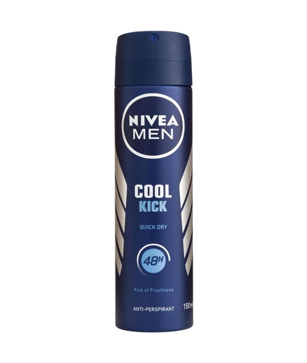 NIVEA MEN 48HRS COOL KICK ANTIPERSPIRANT DEODORANT 150ml No Coulor Body Care Asetena Pa