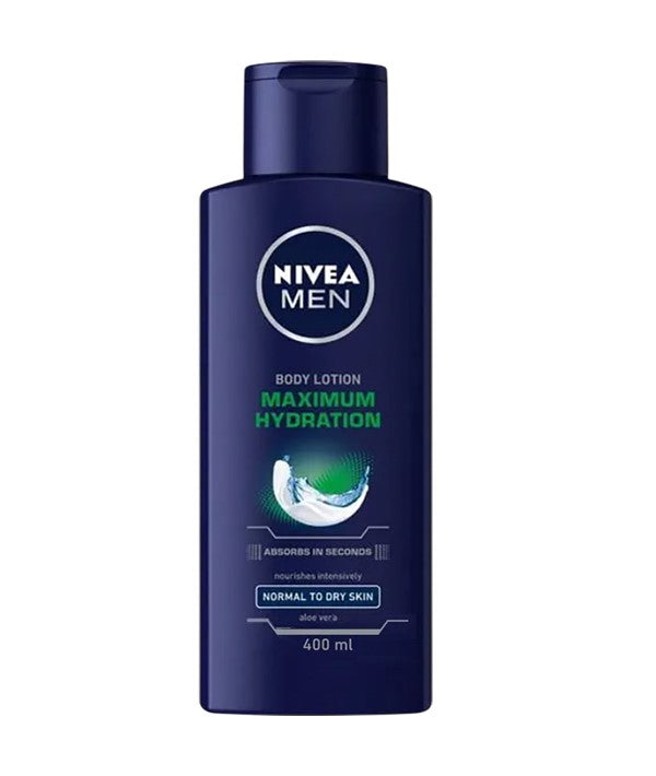 NIVEA MEN MAXIMUM HYDRATION BODY LOTION 400 ml Skin Moisturizing Asetena Pa
