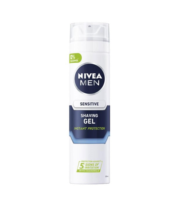NIVEA MEN SHAVING GEL 200 ml Color Sensitive Shaving Asetena Pa