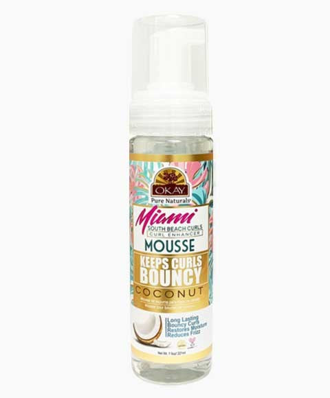 OKAY MIAMI KEEP CURLS BOUNCY COCONUT MOUSSE 221 ml Hair Styling Asetena Pa