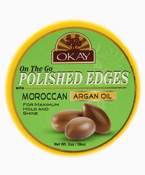 OKAY ON THE GO POLISHED EDGES WITH MOROCCAN ARGAN OIL 59 ml Hair Styling Asetena Pa