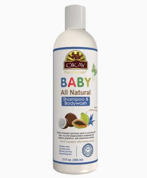 OKAY PURE NATURALS BABY ALL NATURAL SHAMPOO AND BODYWASH 355 ml Shampoo Asetena Pa