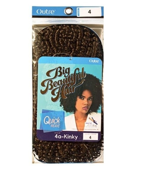BIG BEAUTIFUL HAIR QUICK WEAVE 4A KINKY Color 4 Curls Types Asetena Pa