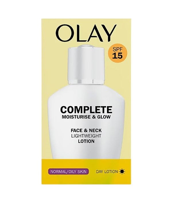 OLAY COMPLETE MOISTURE AND GLOW FACE AND NECK DAY LOTION SPF15 100 ml Skin Treatments Asetena Pa