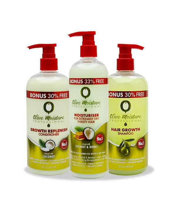 OLIVE MOISTURE DAILY HAIRCARE BUNDLE Shampoo Asetena Pa