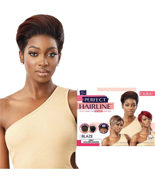 PERFECT HAIRLINE BLAZE SYNTHETIC LACE FRONT WIG Color 1B Synthetic Hair Wigs Asetena Pa