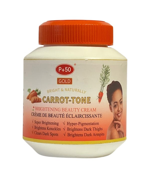 P 50 GOLD CARROT TONE BEAUTY CREAM 500 ml Skin Moisturizing Asetena Pa