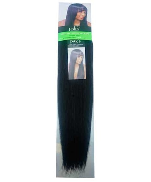 PAKS HAIR HH YAKI NATURAL WEAVE 10 Color 1 Human Hair Bundles Asetena Pa