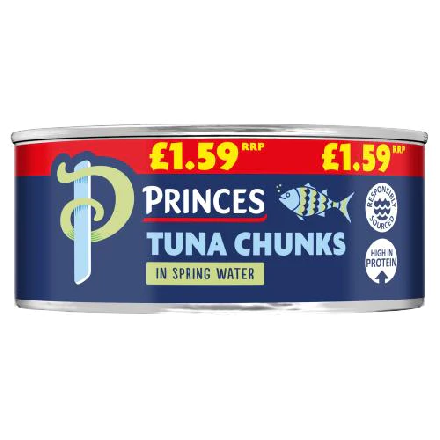 Princes Tuna Chunks In Springwater 12x145g