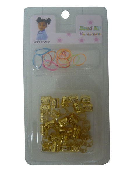 BEAD KIT HAIR ACCESSORIES RS365GO Color Gold Kids Hair Accessories Asetena Pa