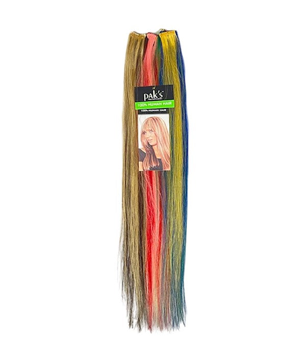 SINGLE CLIP ON HAIR EXTENSIONS X10 18 Color Mix Colors Tape In and Clip On Hair Extensions Asetena Pa