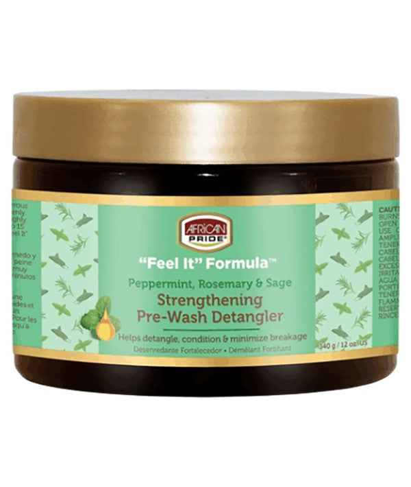 PEPPERMINT ROSEMARY AND SAGE STRENGTHENING PRE WASH DETANGLER 340 g Shampoo Asetena Pa