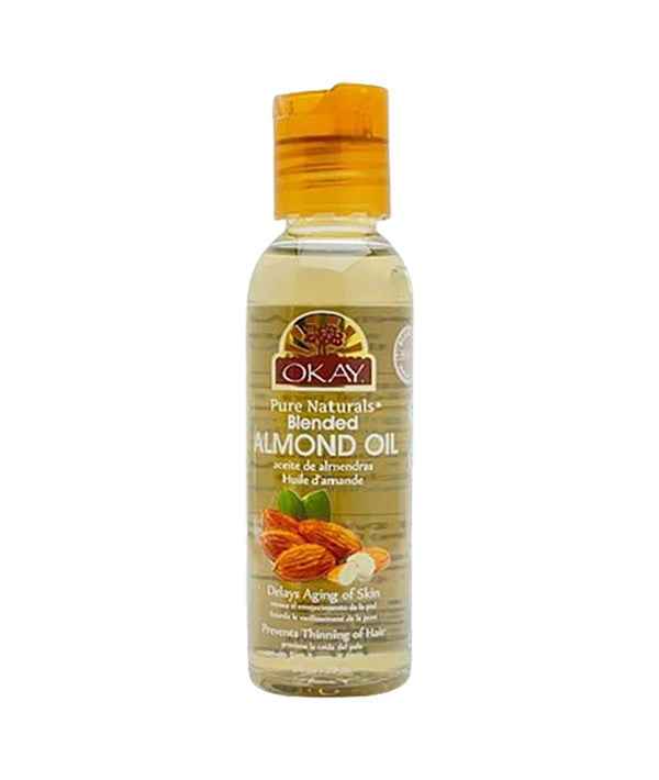 OKAY PURE NATURALS BLENDED ALMOND OIL 59 ml Treatments Asetena Pa