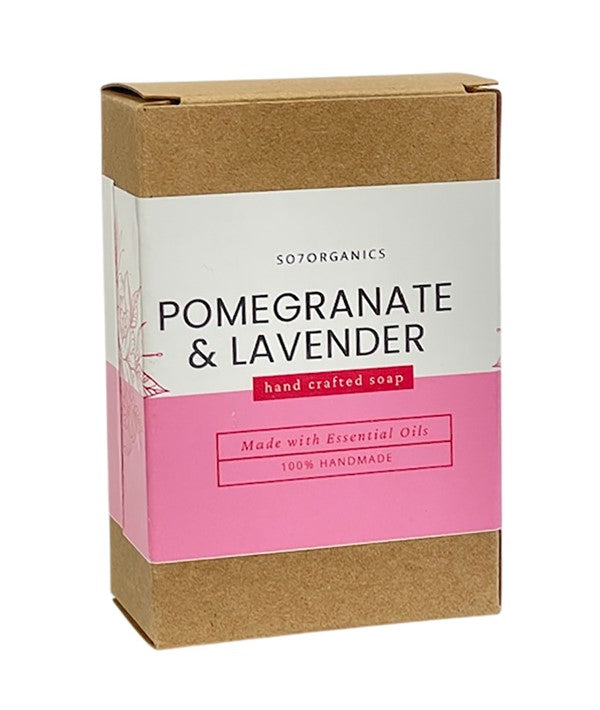 POMEGRANATE AND LAVENDER HAND CRAFTED SOAP Body Care Asetena Pa