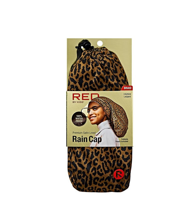 PREMIUM SATIN LINED BRAID RAIN CAP HQ504 LEOPARD Durags and Caps Asetena Pa