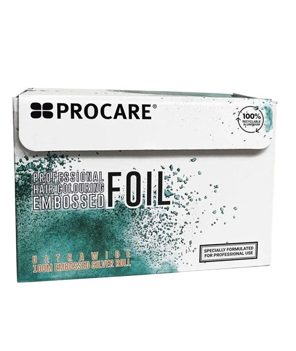 PROFESSIONAL HAIR COLOURING EMBOSSED ULTRA WIDE SILVER FOIL 100 m Hair Color Asetena Pa