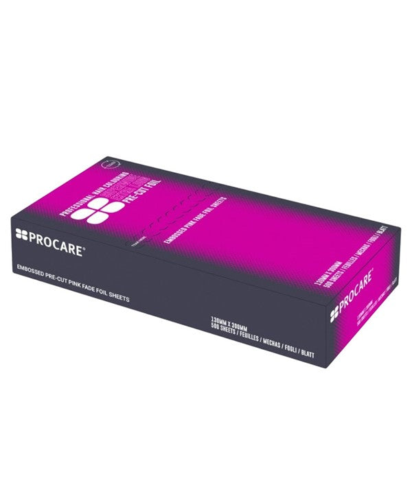 PROFESSIONAL HAIR COLOURING SUPERWIDE EXTRA LONG PRE CUT FOIL PINK 500 Sheets Hair Color Asetena Pa