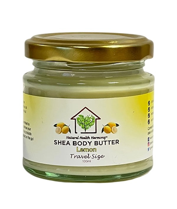 PURE UNREFINED ORGANIC SHEA BODY BUTTER WITH LEMON 100 ml Hair Moisturizers Asetena Pa