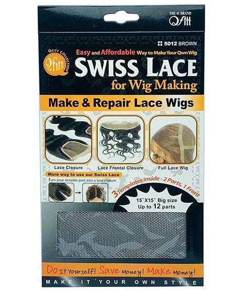 SWISS LACE FOR WIG MAKING 5012 BLACK Lace Wigs Asetena Pa