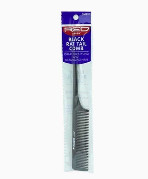 BLACK RAT TAIL COMB CMB37 Color Black Hair Brushes and Combs Asetena Pa
