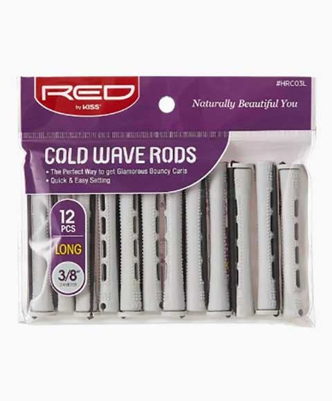 RED BY KISS COLD WAVE RODS HRC03L Long (12 Pcs) Color Grey 3/8 Diameter Kids Hair Accessories Asetena Pa