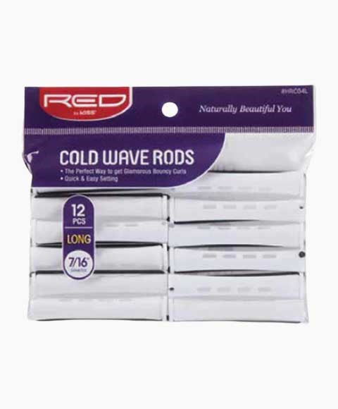 RED BY KISS COLD WAVE RODS HRC04L Long (12 Pcs) Color White 7/16 Diameter Kids Hair Accessories Asetena Pa