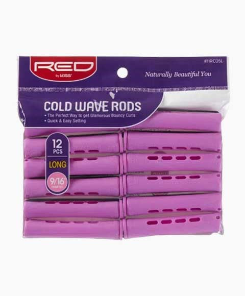 RED BY KISS COLD WAVE RODS HRC05L Long (12 Pcs) Color Purple 9/16 Diameter Kids Hair Accessories Asetena Pa