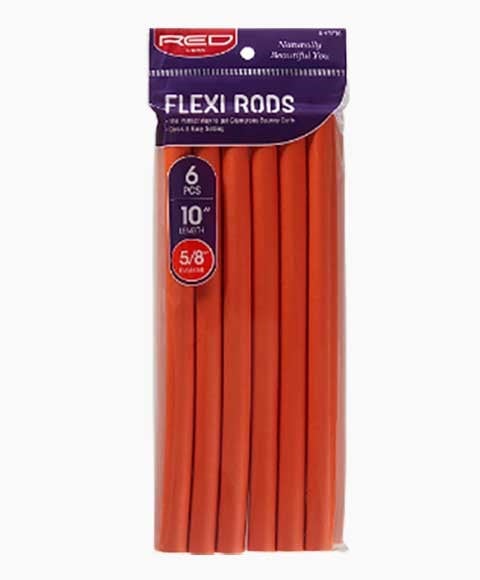 RED BY KISS FLEXI RODS HRF16 10'' Length (6 Pcs) Color Orange 5/8 Diameter Kids Hair Accessories Asetena Pa