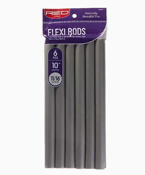 RED BY KISS FLEXI RODS HRF17 10'' Length (6 Pcs) Color Grey 11/16 Diameter Kids Hair Accessories Asetena Pa