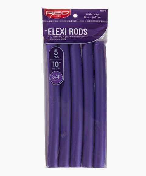 RED BY KISS FLEXI RODS HRF18 10'' Length (5 Pcs) Color Purple 3/4 Diameter Kids Hair Accessories Asetena Pa