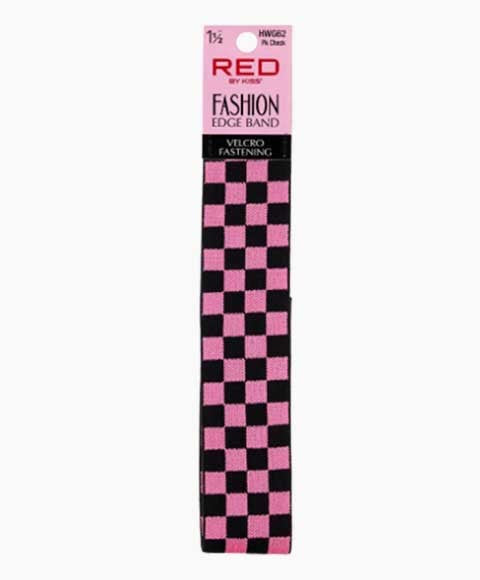 RED BY KISS FASHION EDGE BAND PK CHECK HWG62 1 1/2 Inch Kids Hair Accessories Asetena Pa