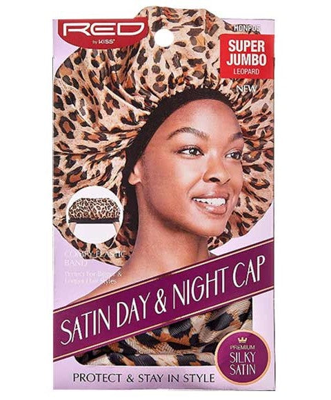SATIN DAY AND NIGHT CAP LEOPARD HDNP05 Super Jumbo Durags and Caps Asetena Pa