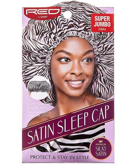 SATIN SLEEP CAP HSLP05 ZEBRA Super Jumbo Durags and Caps Asetena Pa