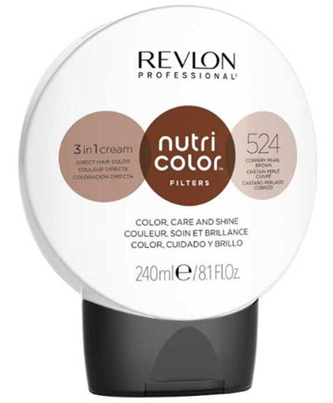 NUTRI COLOR 3 IN 1 CREAM 524 COPPERY PEARL BROWN 240 ml Hair Color Asetena Pa